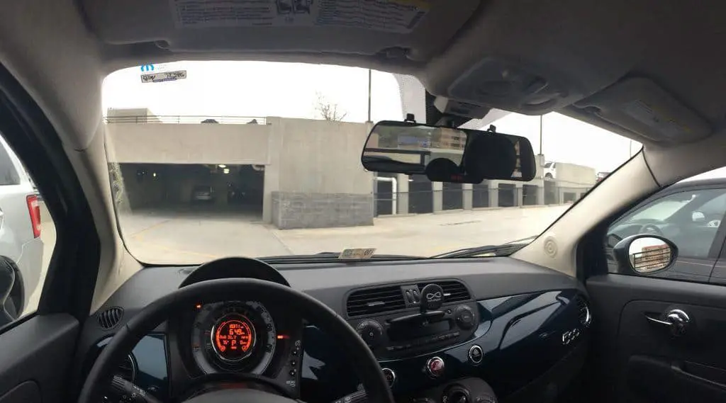 dashcam inside a car