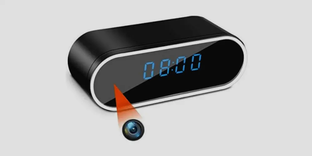 spy camera clock