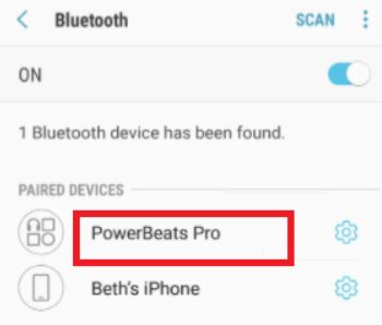 connecting bluetooth to PowerBeats Pro