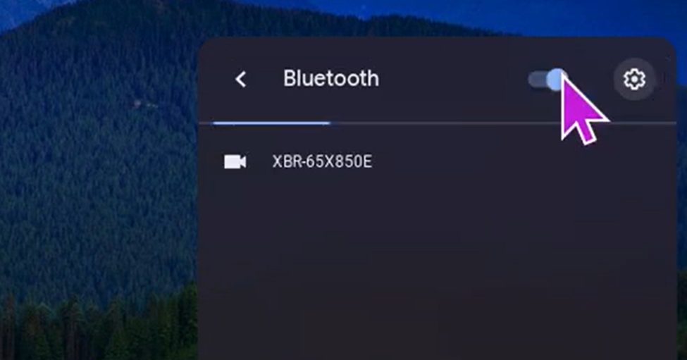 turning on the bluetooth on laptop