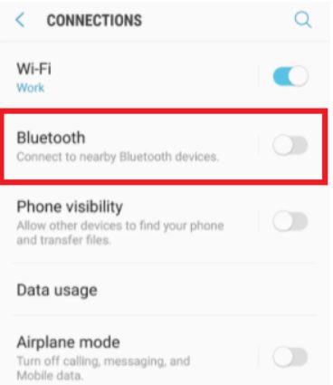 turning on Wi-Fi and enabling bluetooth