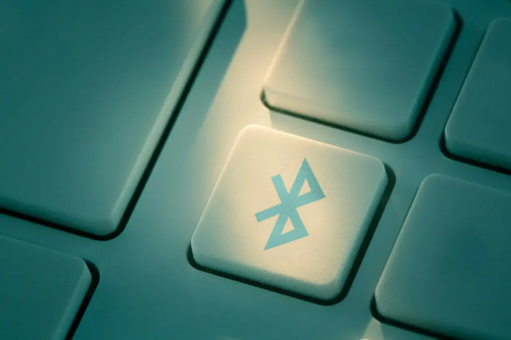 bluetooth button on a keyboard