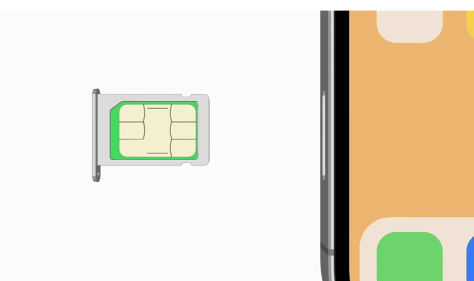 removed sim card from an iPhone