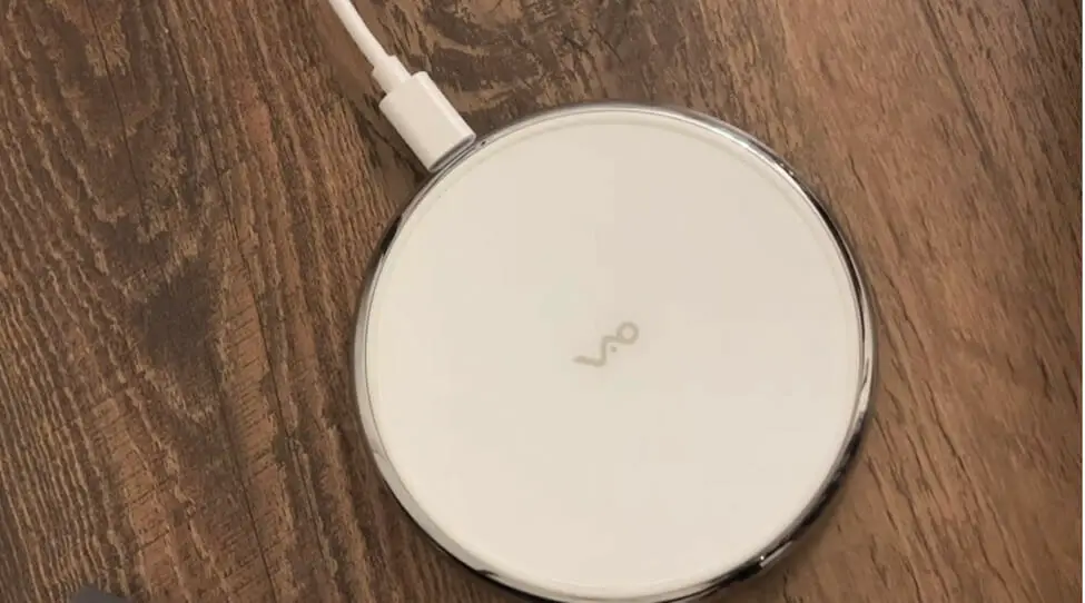 wireless phone charger in white color