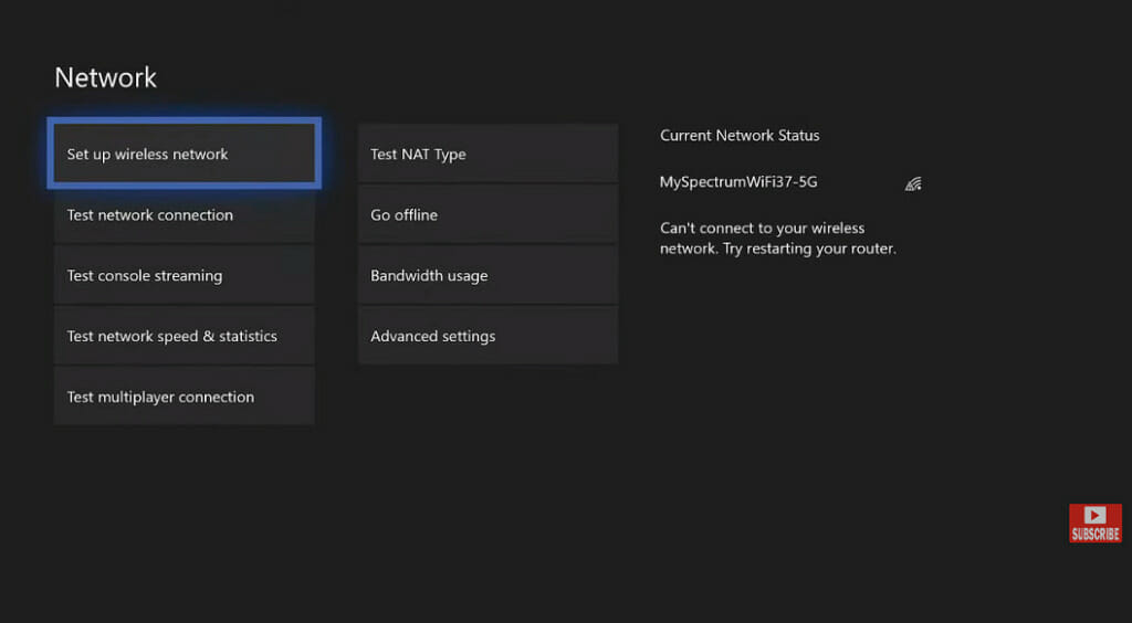 connect Xbox One to Wi-Fi network
