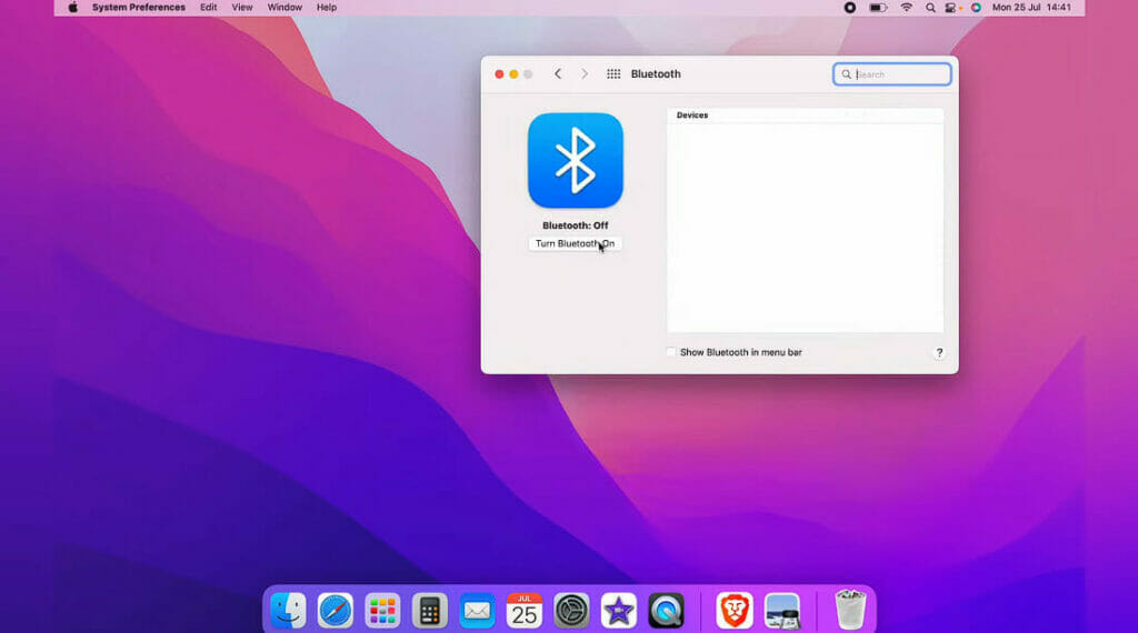 enable Bluetooth on Mac