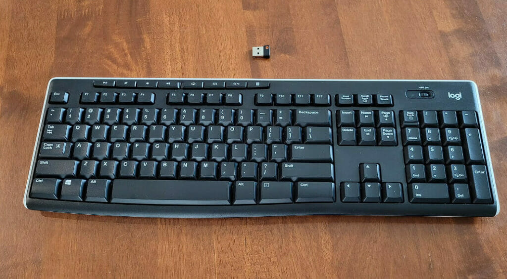 logi wireless keyboard and USB receiver