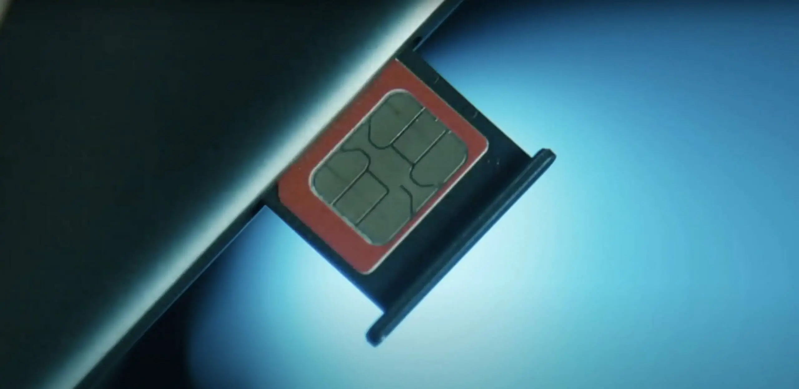 sim card about to be pushed on phone's sim card slot