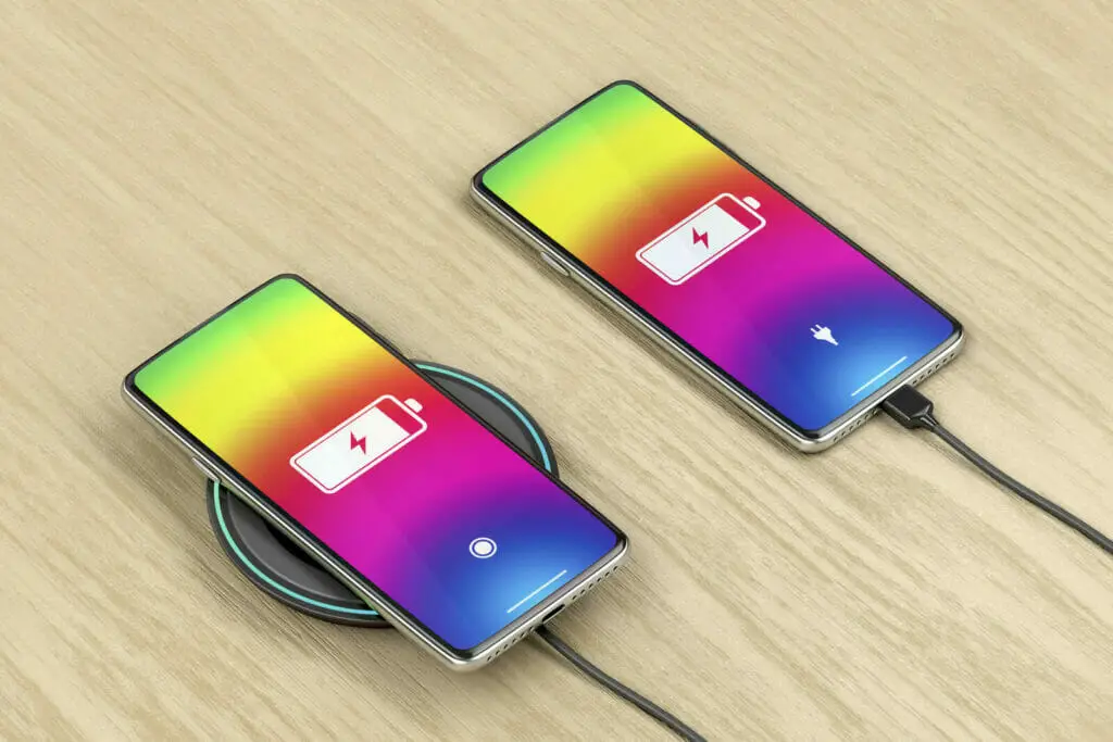 two phone charging on a wireless chargers