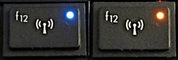 wireless on (left) and off (right) controlled by a function key