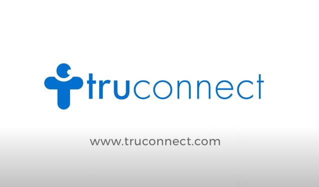 Tru connect logo on a white background