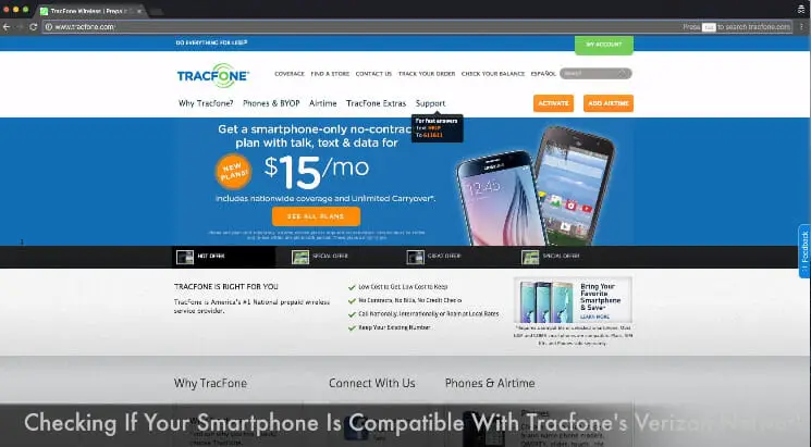 A screen shot of a website showing a mobile phone