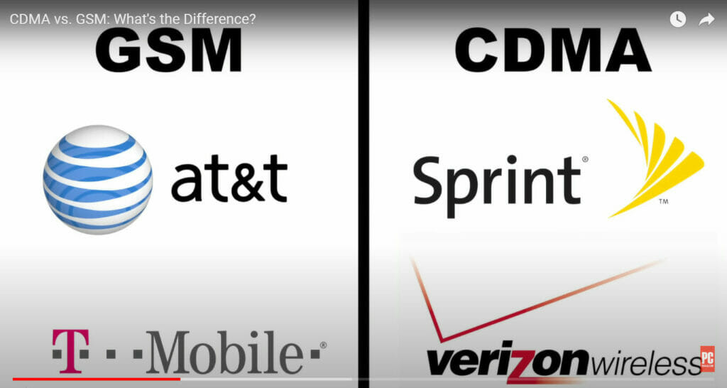 GSM and CDMA companies; at&t vs sprint, and tmobile vs verizon wireless