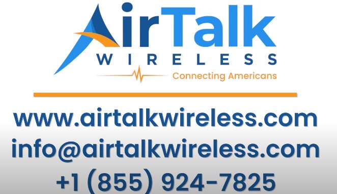 AirTalk Wireless logon with contact information