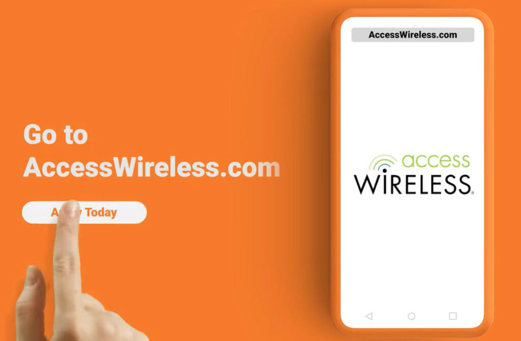 A banner for Access Wireless to apply