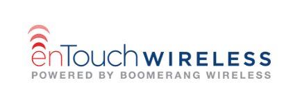 Logo of En touch wireless powered by boomerang wireless
