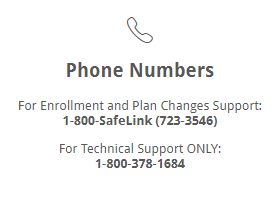 Phone numbers for enrollment and plan changes support