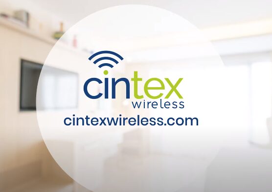 Cintex wireless logo in a living room