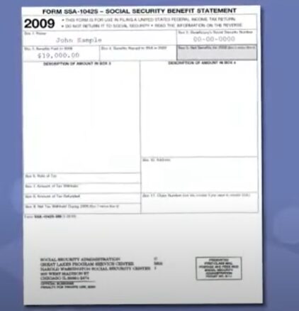 An image of a 2009 tax form document
