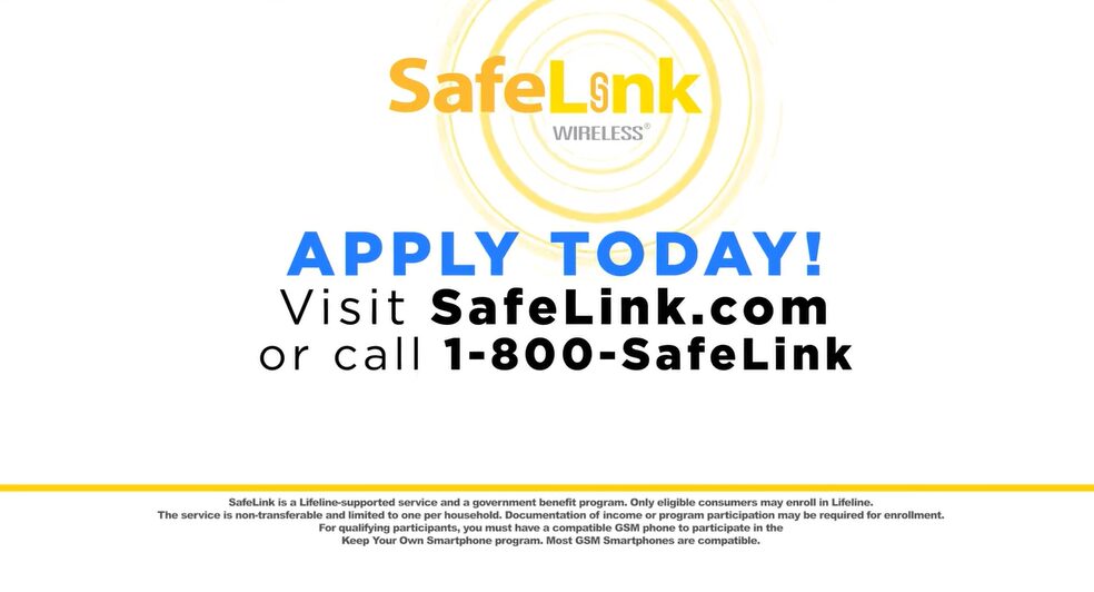 A safelink banner add to apply today