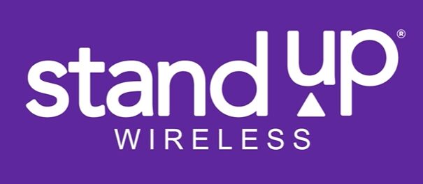 Stand up wireless logo