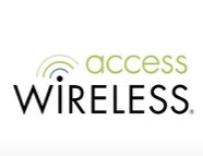 Access Wireless logo in a white background