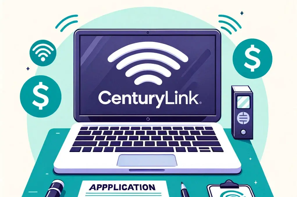 A laptop with the word centurylink on it.