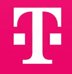A T-Mobile logo in a pink background