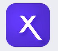 Xfinity logo in a blue purple background