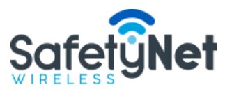 SafetyNet Wireless logo in a white background