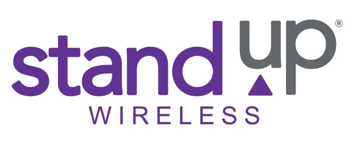 Stand up wireless logo