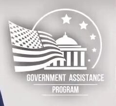 Government Assistance Program logo in black and white