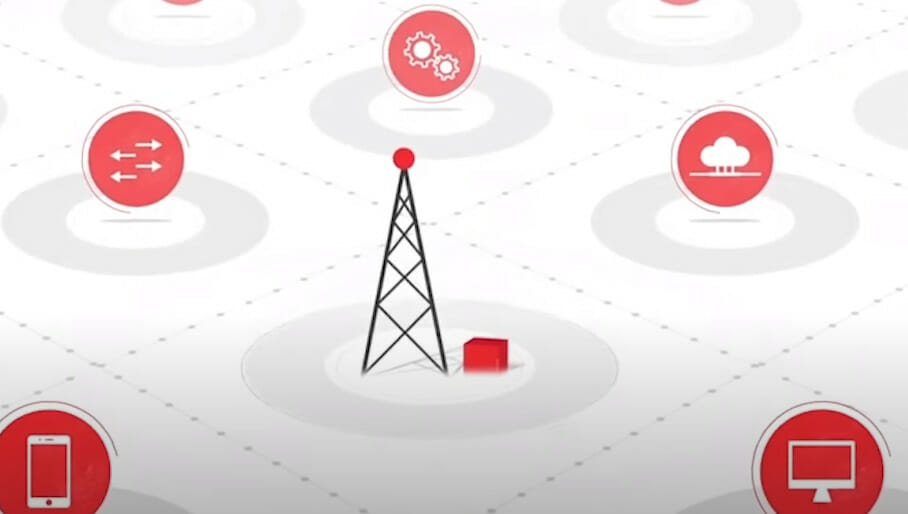 An image of a radio tower and other devices