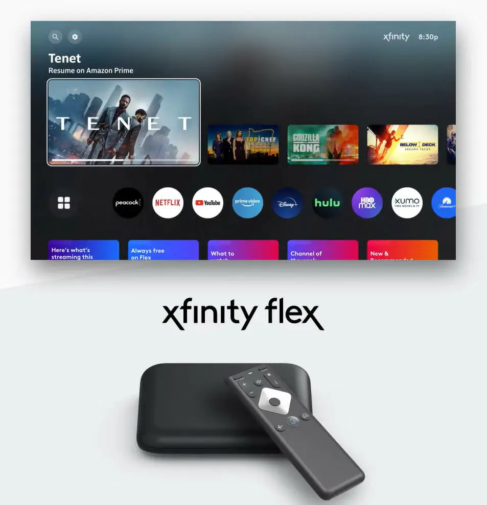 An Xfinity flex device