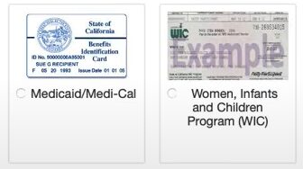 Medicaid and Women, Infants and Children Program stamps