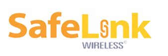 SafeLink Wireless logon in a white background
