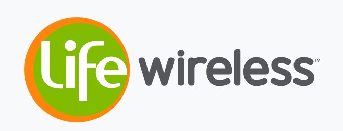 life wireless logo in a white/grey background