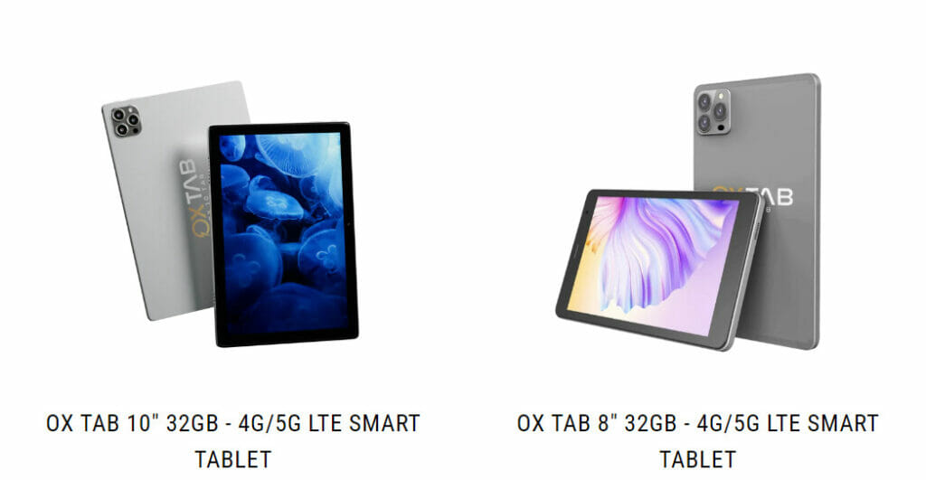 OX Tab 10" and OX Tab 8"