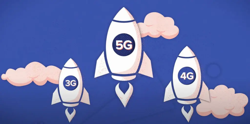3G, 5G, 4G on a satellite in a cloud