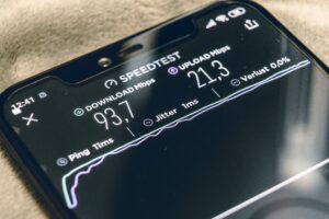 speedtest on mobile phone